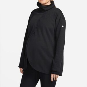 Nike maternity women’s brown turtleneck pull over sweatshirt XS